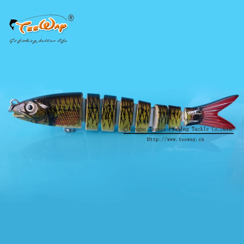 

Новый продукт рыболовная приманка 8 сегментов Swimbait Crankbait тяжелая приманка медленная 25 г 14 см рыболовный крючок Рыболовные снасти FL8-O05
