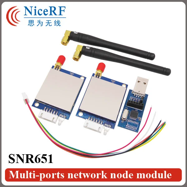 2pcs/pack 868MHz RS485 Interface RF Transmitter Module| 40Channels 3KM Range 27dBm SNR651 Network Node