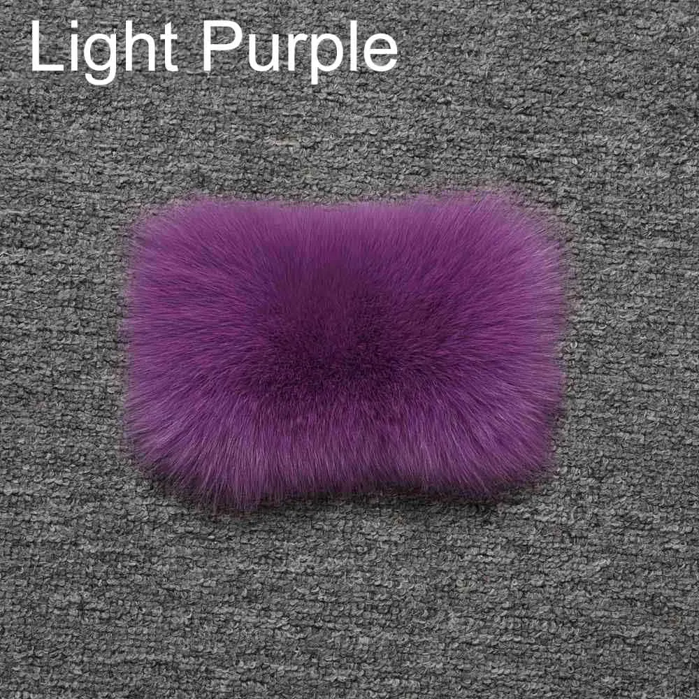 Light Purple Jancoco Max, женский жилет из натурального Лисьего меха, зимний теплый жилет высокого качества, 3 ряда, пальто без рукавов, модный жилет S7162 - Цвет: Light Purple