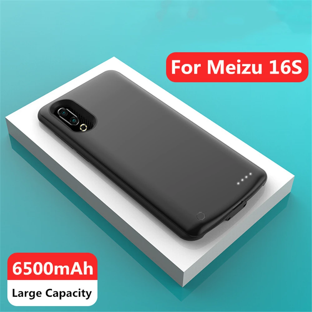 NTSPACE чехол для зарядного устройства для MEIZU16s, чехол для питания 6500 мАч, портативный внешний аккумулятор, тонкий аккумулятор для Meizu16s, чехол для зарядки