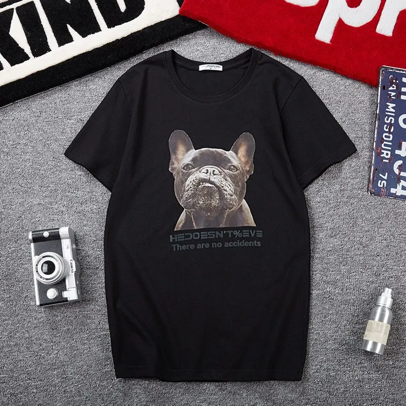 Футболка мужская с круглым вырезом свободная Повседневная рубашка в стиле