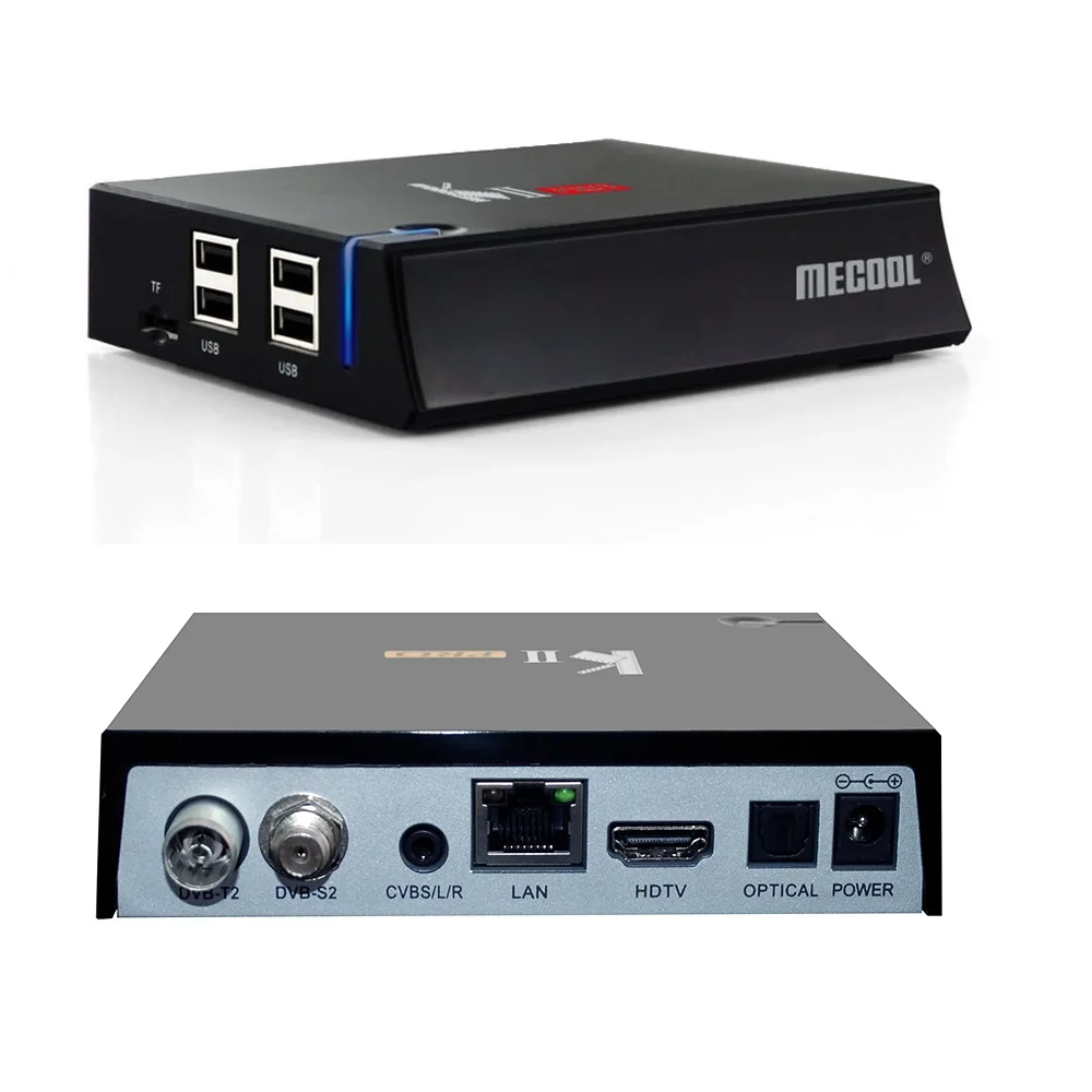 DVB-S2/T2 Mecool KII PRO Android 7,1 tv Box Amlogic S905D K2 PRO QuadCore 2G16G 4K Поддержка NEWCAMD Dual Wifi BT4.0