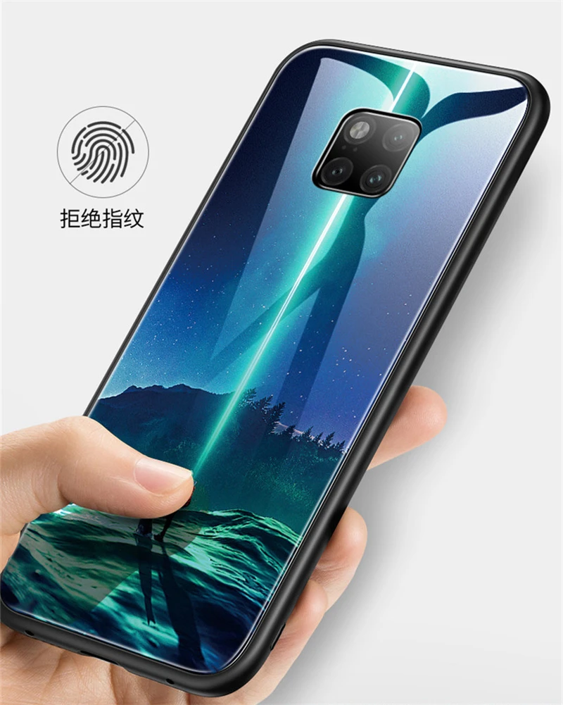 Стеклянный чехол Aixuan для huawei mate 20 Pro huawei mate 20 20X чехол из закаленного стекла силиконовый защитный полный чехол s Cas