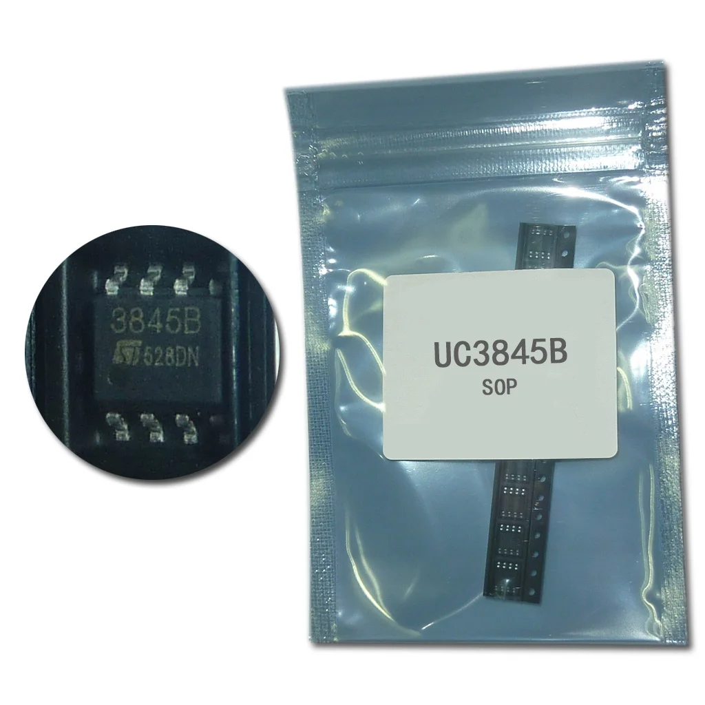 10 шт. UC3845B UC3845 лапками углублением SOP-8 3845B Switng контроллеры 52 кГц 1A ток ШИМ w/48% рабочий цикл SOP8 Новинка