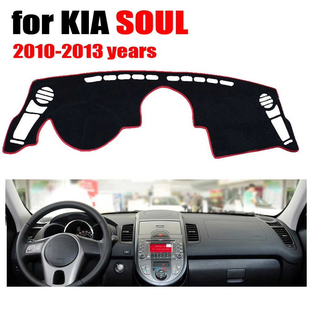 Коврик для приборной панели автомобиля KIA SOUL 2010 2013 лет левосторонний коврик чехлы
