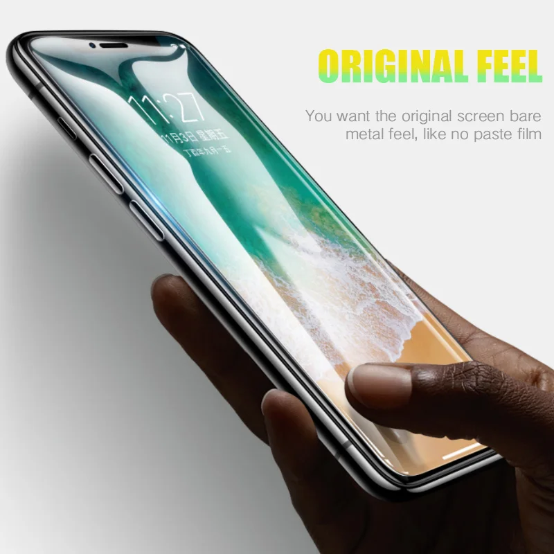KINBOM для Iphone X 7 8 плюс 6 6splus закаленное Стекло фильм 6D две изогнутые поверхности