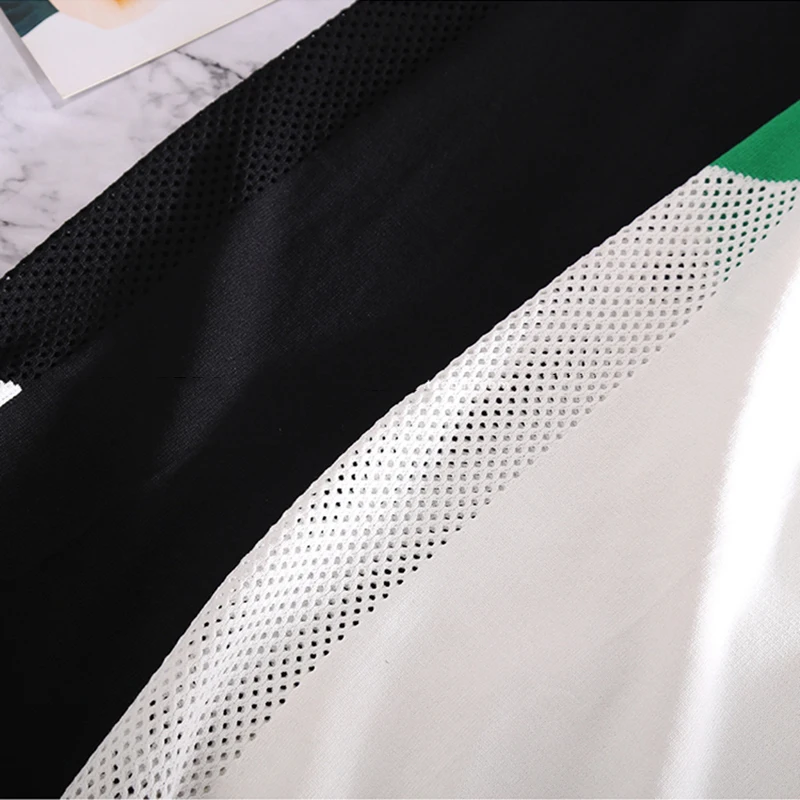 

Summer Spliced Harem Pants Women Hollow Out Knitted Sports Pants Elastic Waist Drawstring Jogger Sport Harem Pants