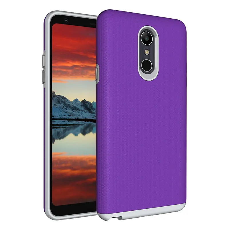 TURATA Shockproof Phone Cases For LG X Power 3 2018/Q Stylo 4 2018 Case PC+TPU Layers Hybrid Protect Anti-Knock Shell |
