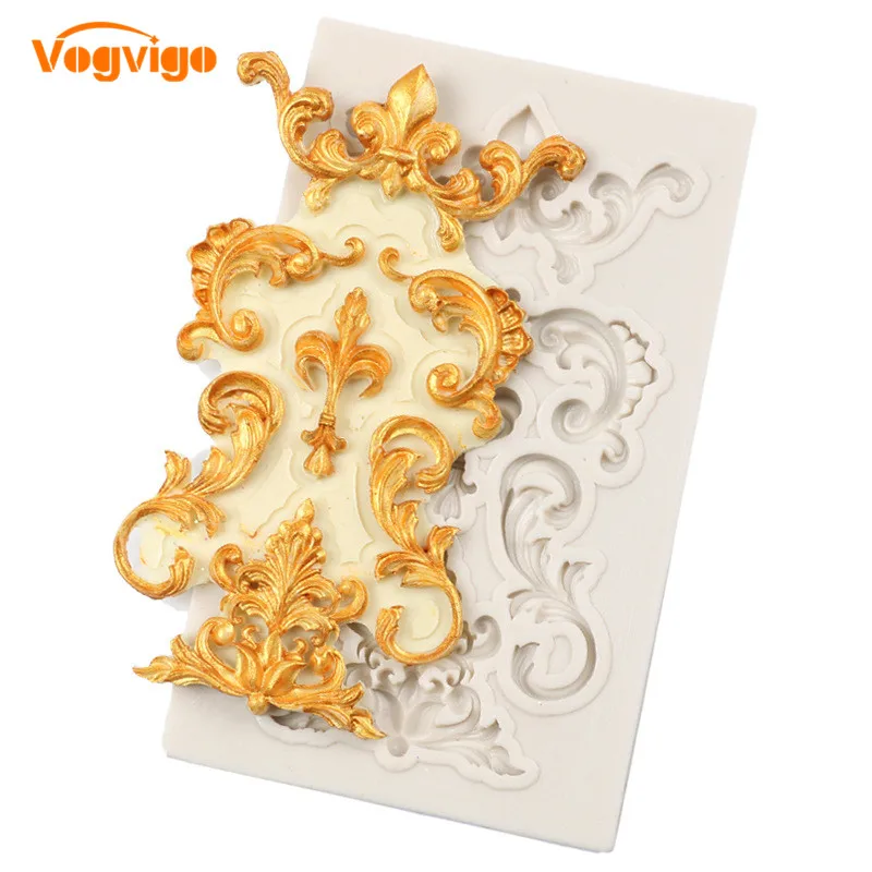 VOGVIGO Европейский резные границы печь Fondant (сахарная) пресс форма для торта