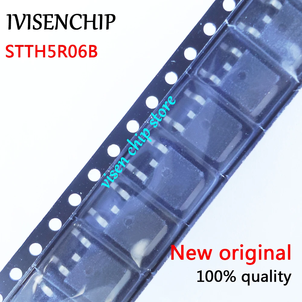 

5pcs STTH5R06B-TR STTH5R06B 5R06B TO-252