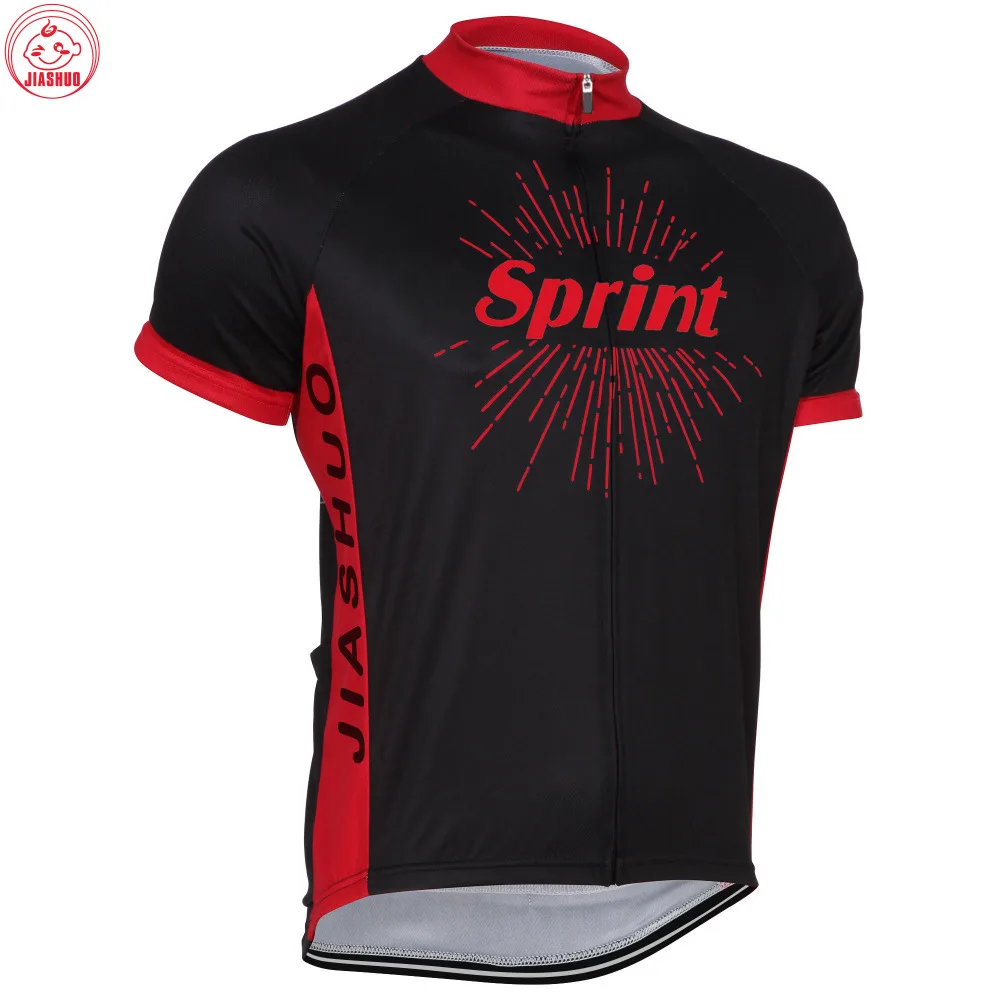 Новинка 2017 г. JIASHUO SPRINT красная/черная футболка профессиональная команда для