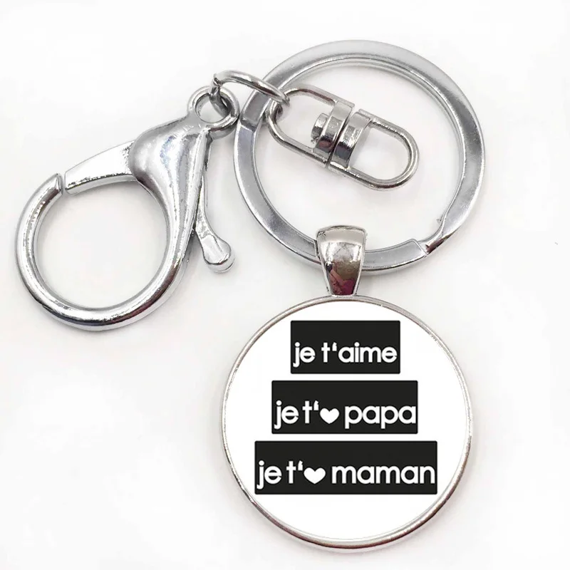 Изысканная мода я люблю папу это много брелок мужские ювелирные изделия с