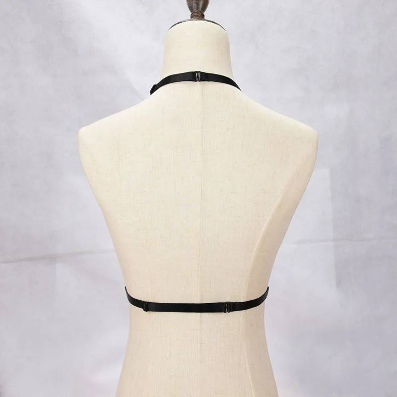 Сексуальная черная обвязка для тела большой o-образное кольцо короткий топ