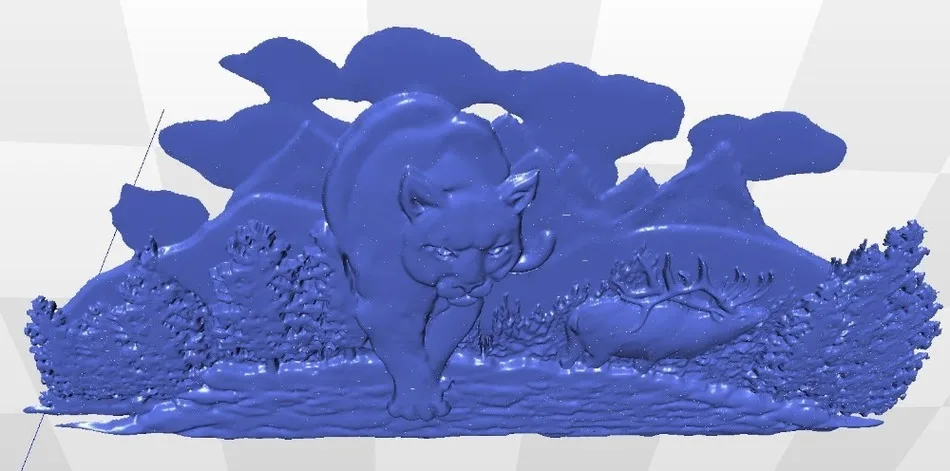 Panno_lioness для ЧПУ в формате STL 3d модель рельеф | Инструменты