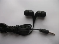 linhuipad cheapest mono earphone disposable earbud with 1 8 meter cord 2pcs lot free shipping by post