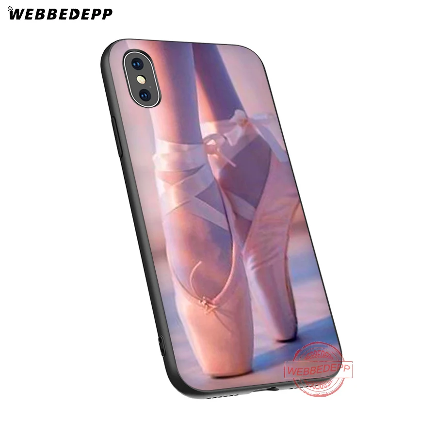 WEBBEDEPP Ballerina dancing girl Soft Silicone Case for iPhone 8 7 6S 6 Plus 11 Pro XS Max XR X 5 5S SE Back Shell | Мобильные