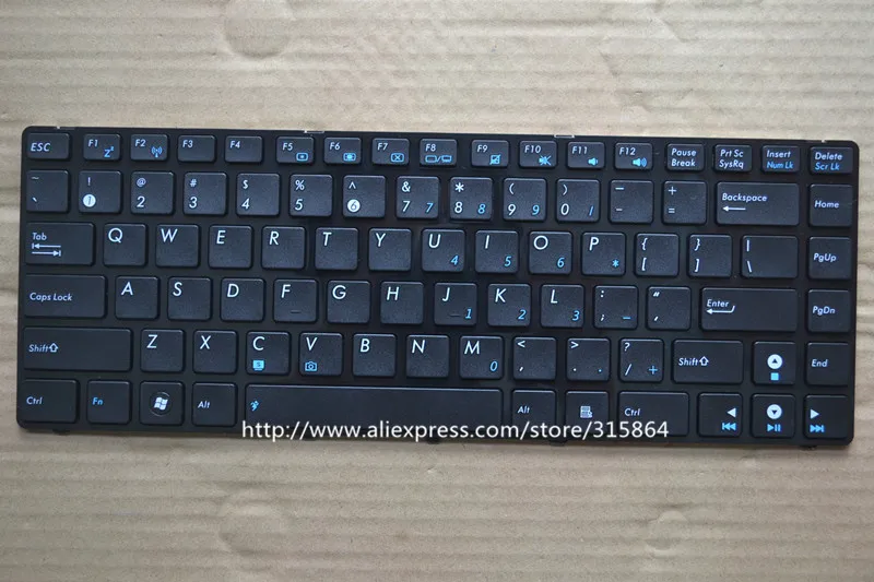 

US NEW LAPTOP KEYBOARD FOR ASUS X43 N82 X42J K42 K42D K42J A42JC N43S B43J A43S English LAYOUT