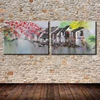 Mintura художественная палитра ручной росписи нож водный городской пейзаж картина маслом на холсте Современная Настенная картина для гостиной домашний декор