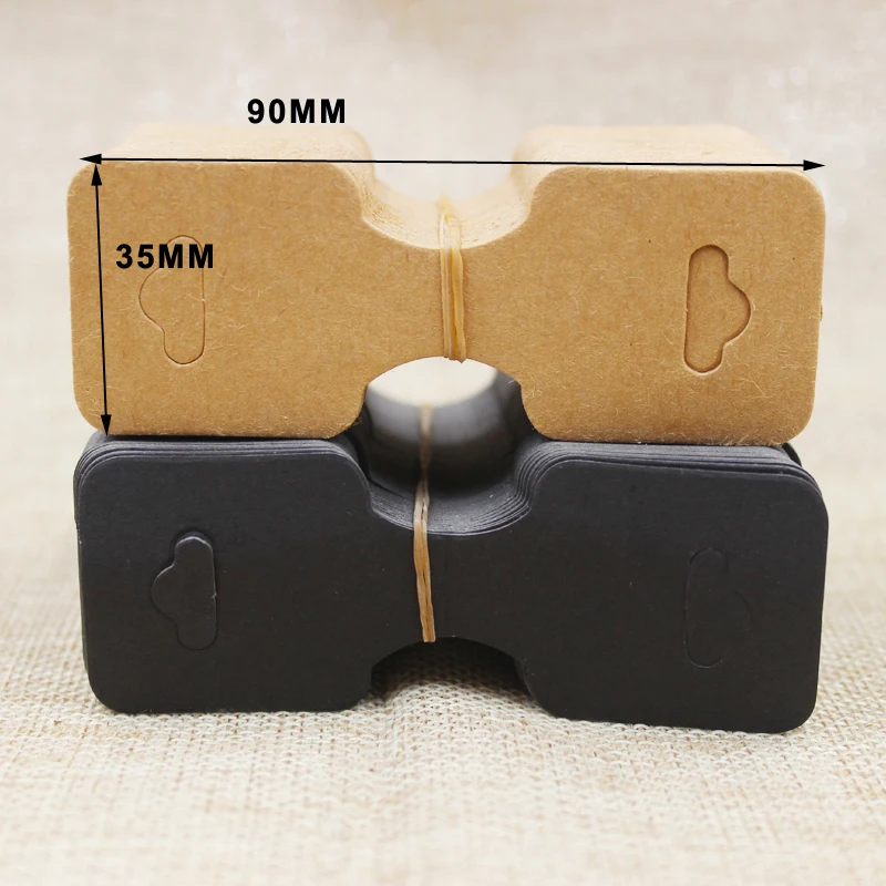 200 шт. картонные украшения для волос белого/крафтового/черного цвета | Дом и сад