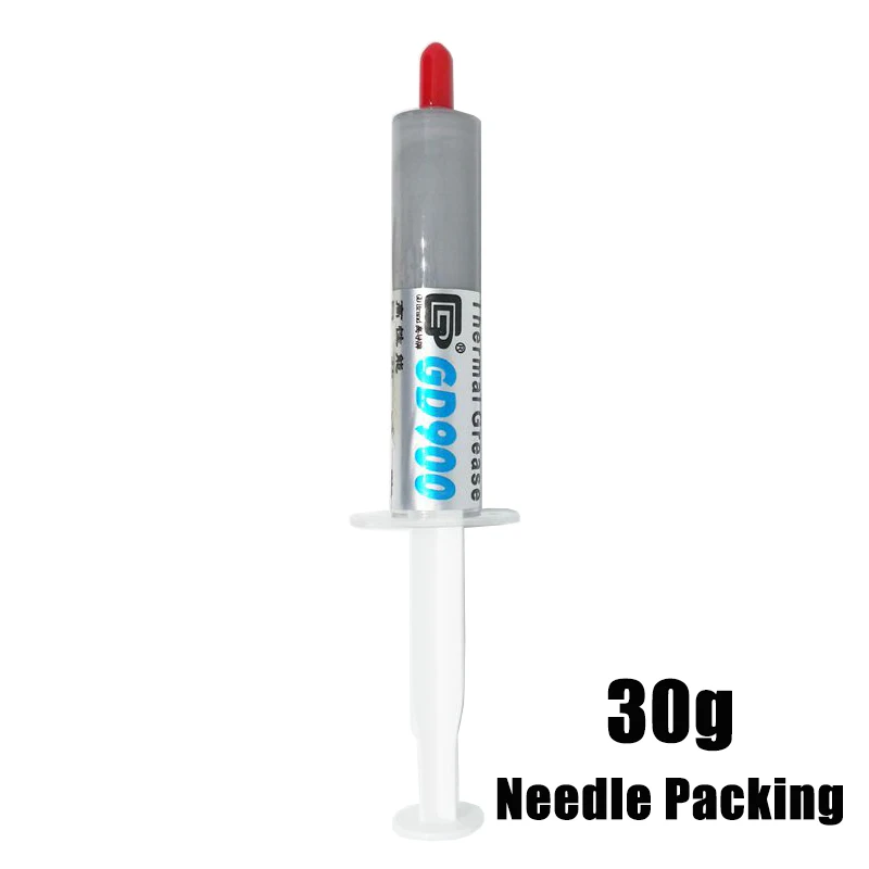 30g Needle GD900 термопаста Для процессора кулер ПК Вентилятор Серебряный теплопроводящий клей GD900 радиатор - Цвет лезвия: 30g Needle