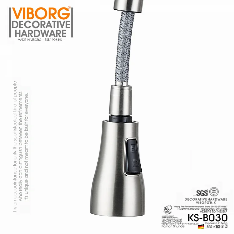 Смеситель для кухонной раковины VIBORG Deluxe SUS304 из нержавеющей стали без свинца с