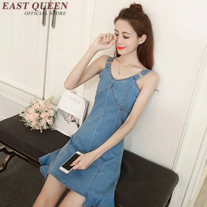 2018 джинсовое платье школьный облегающий женский джинсовый сарафан NN0329 H|denim