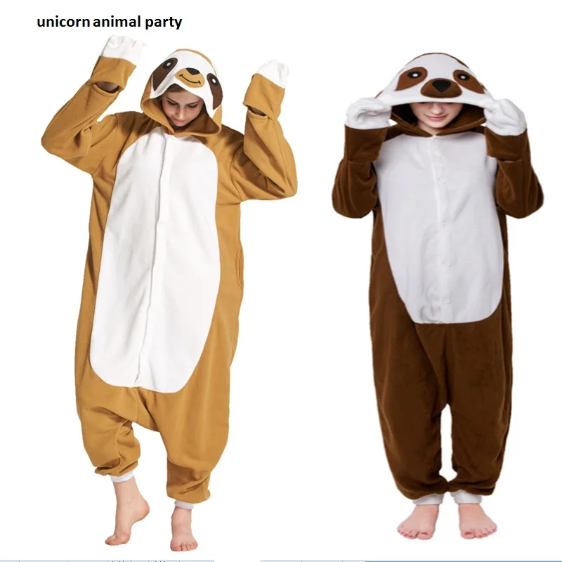 Кигуруми унисекс Слоты Onesie пижамы животных пижамы комбинезоны для карнавала вечерние пижамы для взрослых костюм косплей