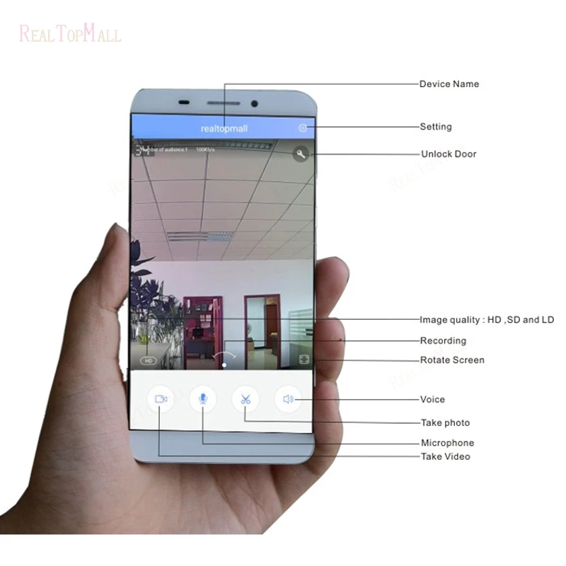 Новое поступление 2017 года IP видео дверь домофон с RJ45 | WI FI цифровой дверной звонок