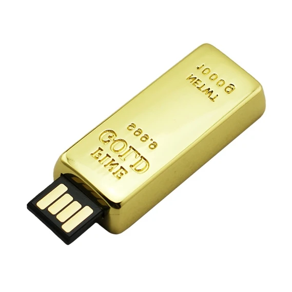 Роскошный Золотой флеш накопитель Usb 64 ГБ 8 16 32 флешка карта памяти с реальной