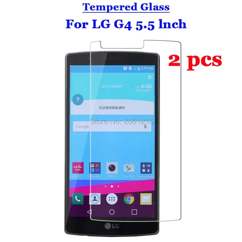2 шт./лот для LG G4 закаленное стекло 9H 2.5D Премиум Защитная пленка H815 H812 H810 H811 LS991 VS986