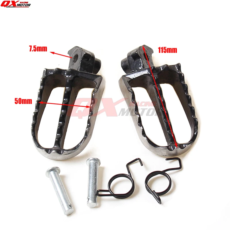 

High Qualtiy Dirt Bike Pit Bike MX motocross Use stainless steel foot pegs foot rests free shipping