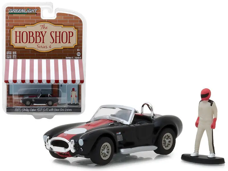 Зеленый свет 1: 64 1965 SHELBY COBRA 427 S/C с гоночным автомобилем игрушечная машинка из