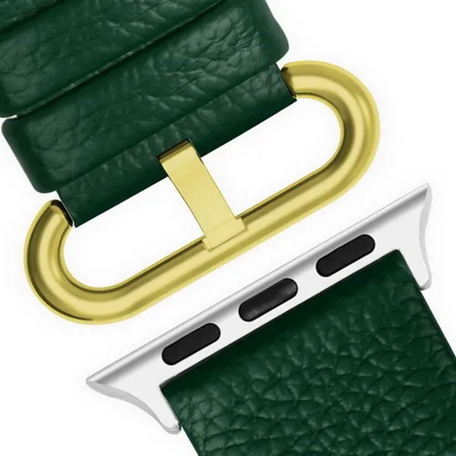 Dark Blue Gold Розовый ремешок для Apple Watch 38 мм 42 мм, 16 цветов кожаный ремешок для часов Apple Watch женские пряжки iWatch серии 4 и 3 и 2 и 1 ремешок для часов - Цвет ремешка: Dark Blue Gold