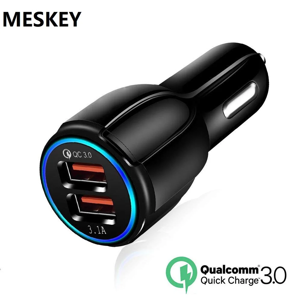 Автомобильное зарядное устройство USB Quick Charge 3 0 2 для мобильного телефона порта