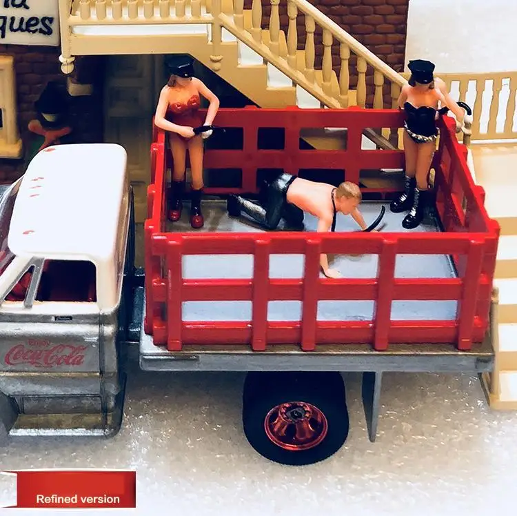 Rm Doll 1:64 кукла Тайная сцена котелки из ротанга плетёная веревка тренировочный