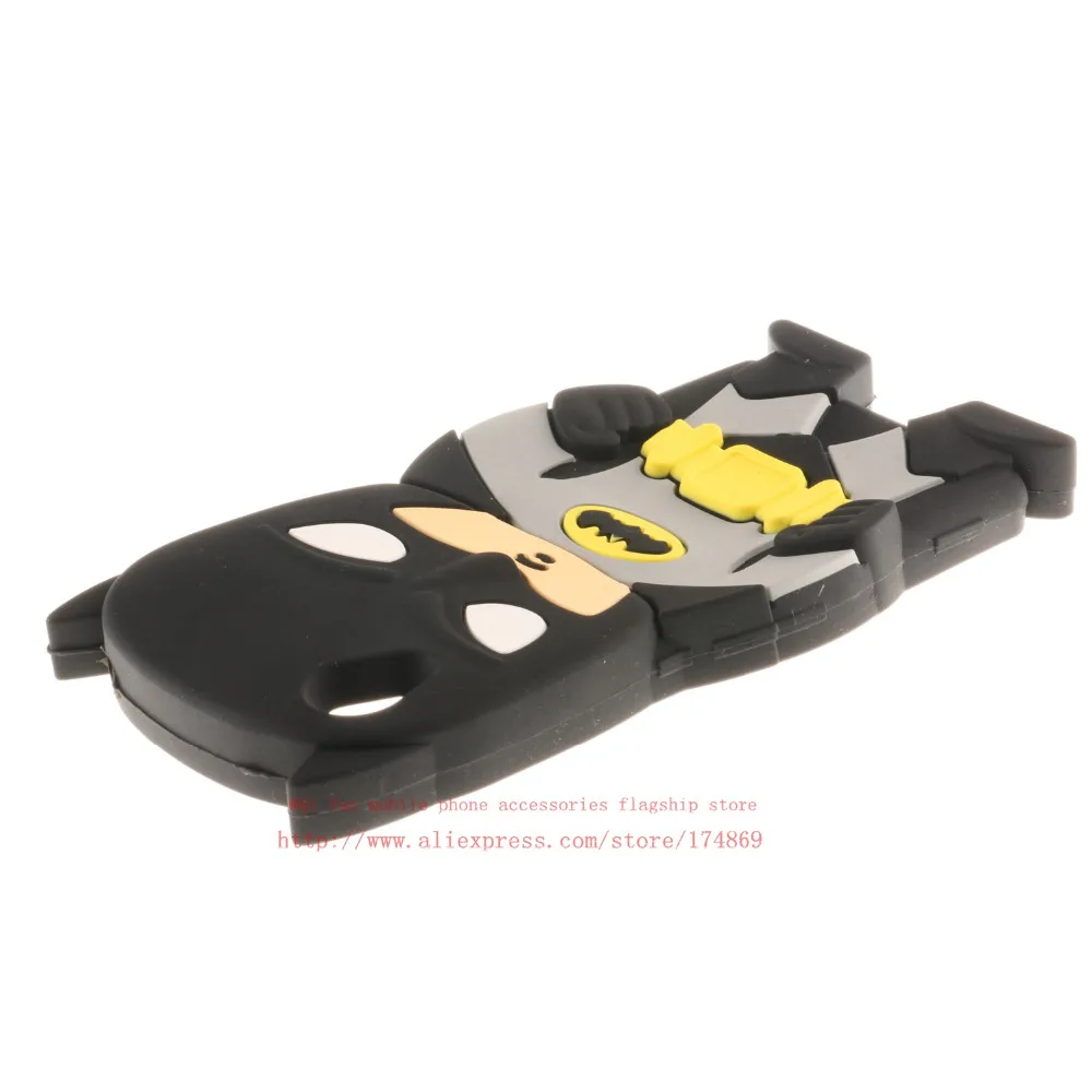 Милый 3D мультфильм Бэтмен мягкий силиконовый чехол Обложка для Coque Sony Xperia M4 Aqua