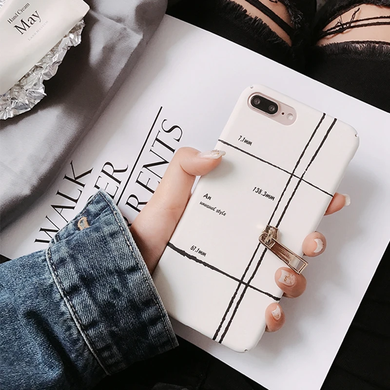 WMZSUCC мультфильм каракули молния Декор жесткий чехол Для iPhone 6 6S 7 7plus 8 плюс PC