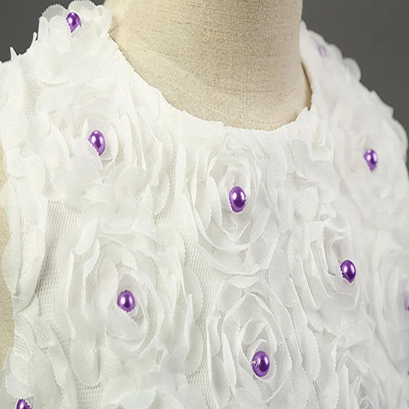 2018 Горячие Платья для девочек на свадьбу свадьбы театрализованного белый