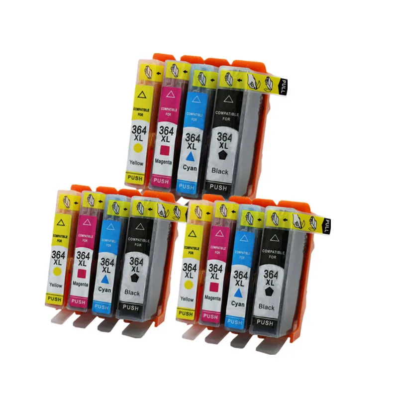 3 SET 364XL 364 совместимый чернильный картридж для HP364 xl Photosmart 5520 5524 6510 6520 7510 B109 B110 B209 B210 C309 C310 C410 принтер - Цвет: 3 SET