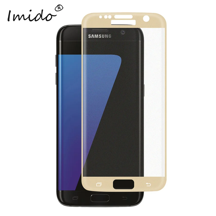 IMIDO хит продаж 3D закругленные края Полное покрытие экрана протектор для samsung S7 S8