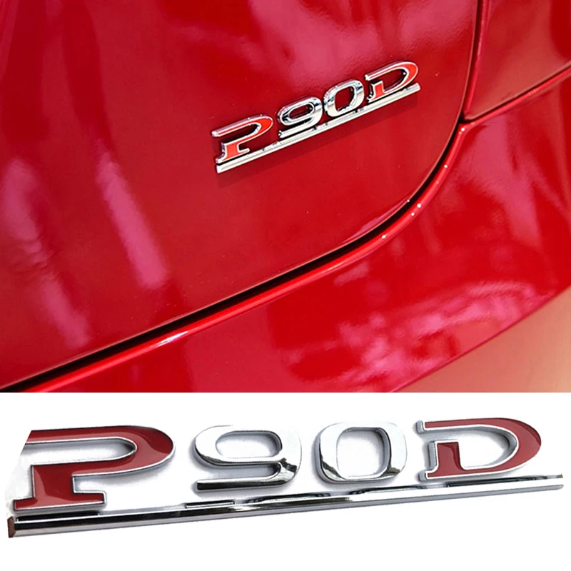 Хромированная эмблема наклейки с цитатами набор P100D PD 60 75 85 90 100 значок P90D декоративная переводная картинка цифры Автомобильная наклейка для Tesla модель S модель X