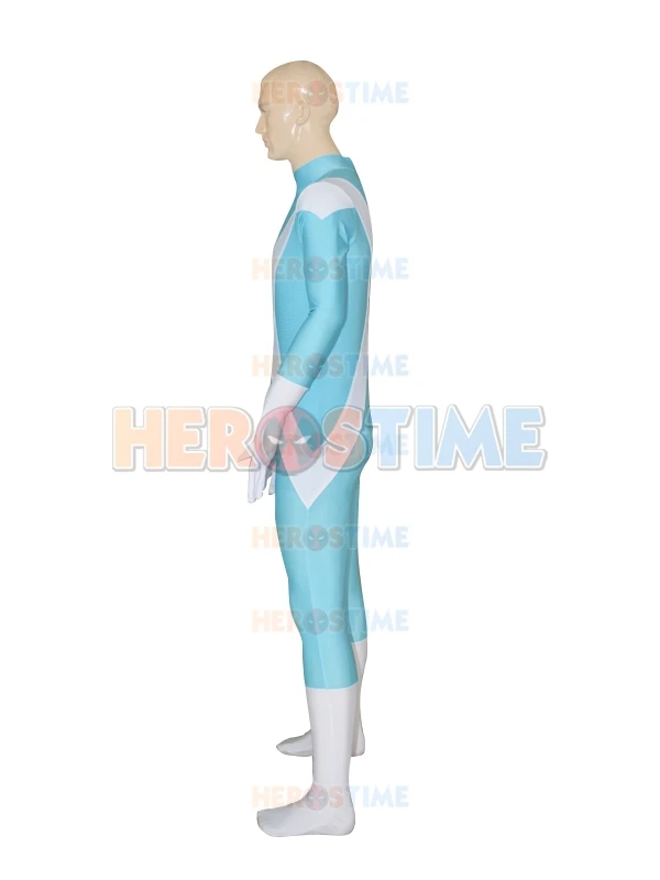 Костюм супергероя Iceman X men синий и белый спандекс косплей на Хэллоуин костюм Men шоу