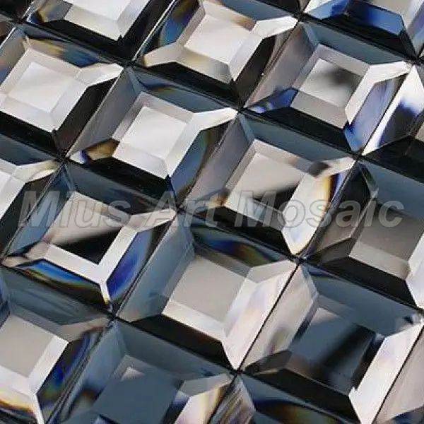 

Высокое качество Глянцевая Чисто серая зеркальная плитка Мозаика backsplash