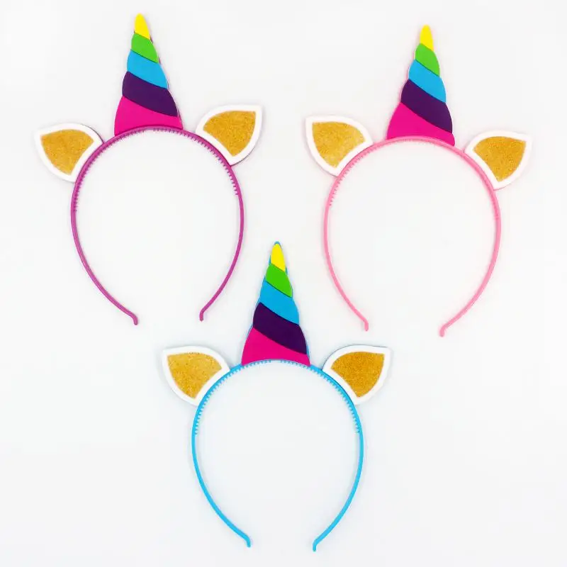 Украшения для вечеринки в виде единорога новейшая повязка на голову украшения