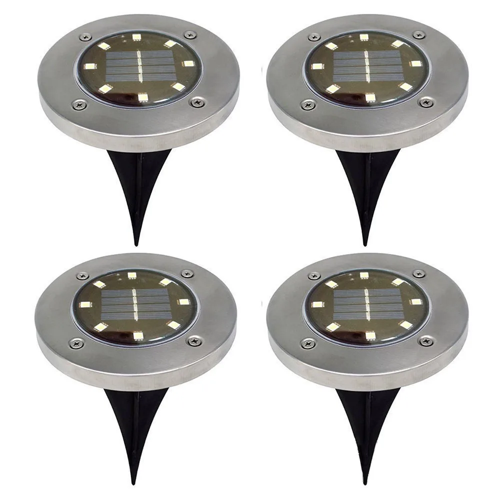 Высокое качество 100% абсолютно новый 4 шт. 8LED Солнечная энергия похороненный свет