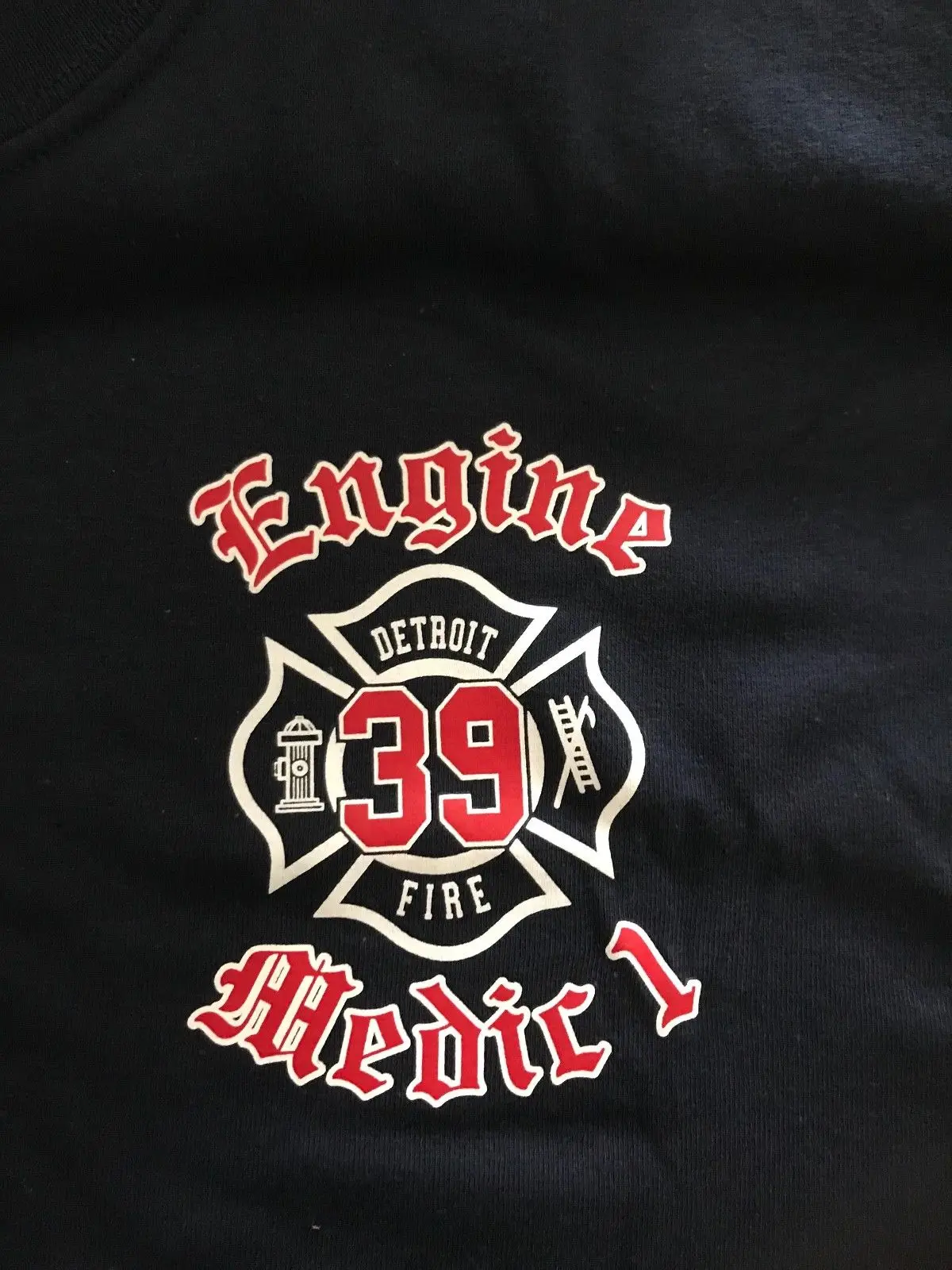 Department Engine 39/Medic 1 футболка X LARGE уличная хип хоп Футболка оверсайз|Мужские футболки|