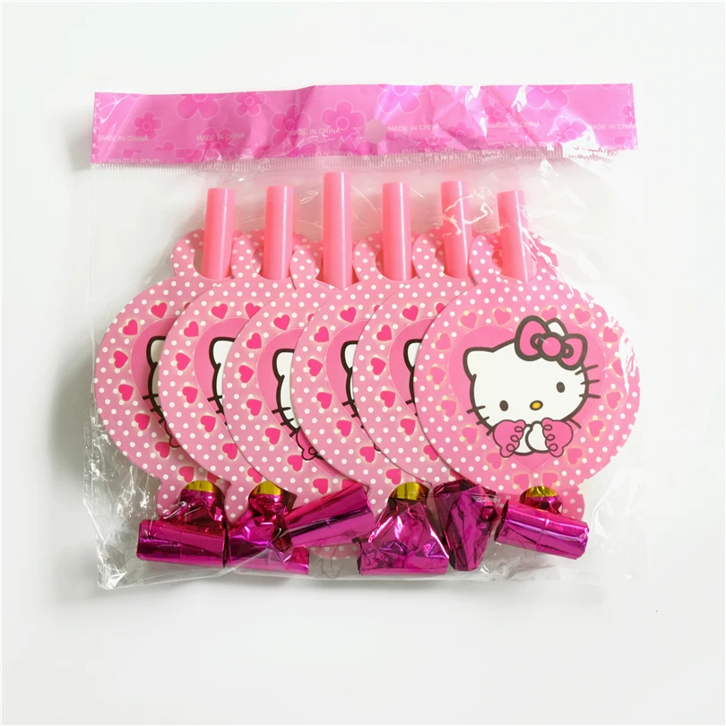 6 шт./лот разлив нефти с принтом Хэлло китии для дня рождения вечерние поставки