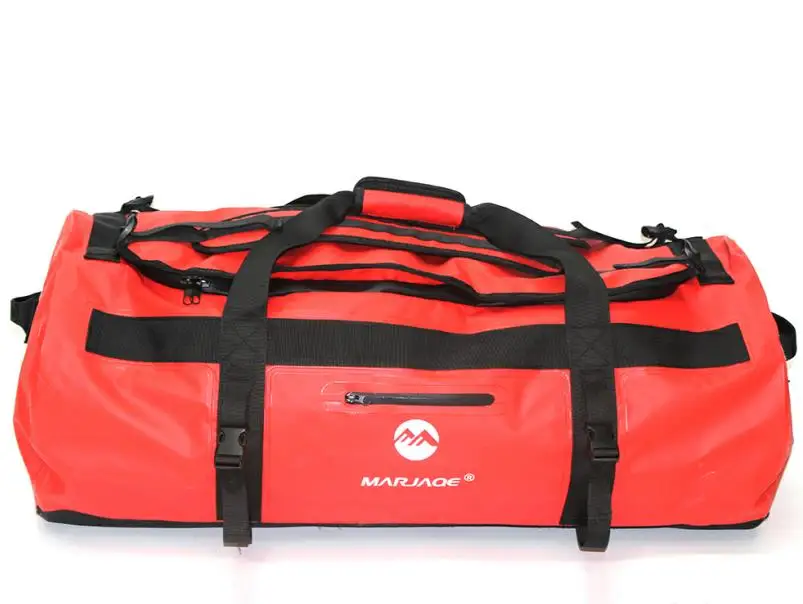 Red 60L 30л 60л 90Л открытый ПВХ тренажерный зал водонепроницаемый мешок для пешего туризма треккинг путешествия вещевой Водонепроницаемый наплечный мешок Кемпинг Туризм Спортивные - Цвет: Red 60L