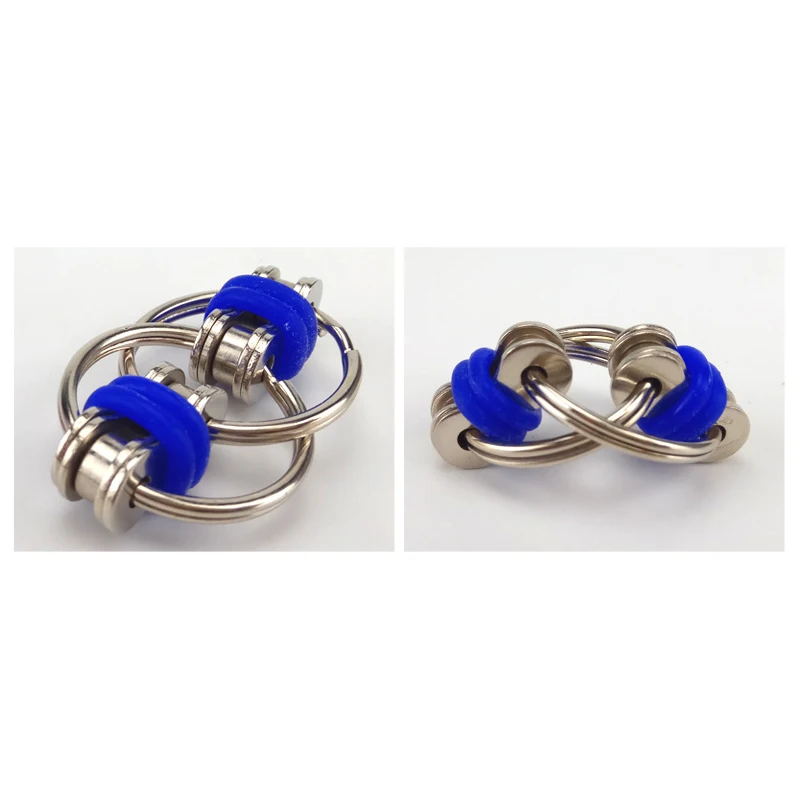 LSS00128D Ручной Спиннер Tri-Spinner для уменьшения стресса EDC игрушка-Непоседа для аутизма СДВГ брелок фиджет игрушка кончик пальца декомпрессия цепь - Цвет: LSS00128D