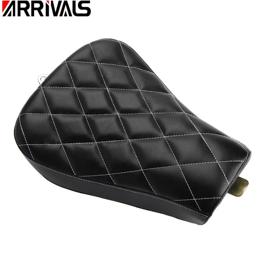 Новая Черная Кожаная подушка для водителя мотоцикла Solo Seat Harley Sportster Forty Eight XL1200 883 72
